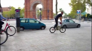 Крутой вело-паркур в солнечной Барселоне | devinsupertramp