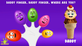 Lollipop Finger Family Song with Surprise Eggs and Color Balls – Daddy Finger Rhyme
