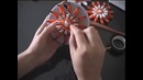 Цветы на луме из пластиковых пакетов