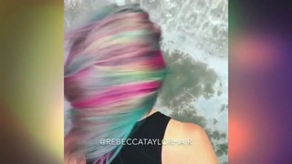 Удивительное окрашивание волос (радужные цвета)
