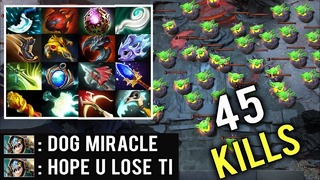 16 items Techies by Miracle- 45 Kills Megacreeps EPIC