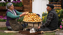 Fresh Bread Cooked Over Fire – Ancient Village Technique