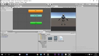Как делать анимацию персонажа в unity3d 5