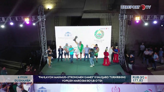 Pahlavon Mahmud – Strongmen Games” II xalqaro turnirining yopilish marosimi bo’lib o’tdi