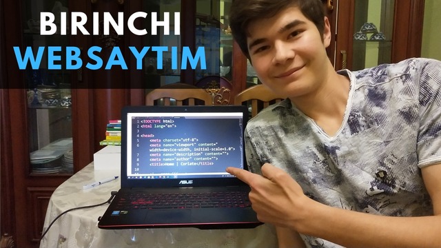 O`zimning birinchi web-dasturimni yaratdim!!/Создал свой первый вебсайт