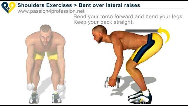 Bent over lateral raises