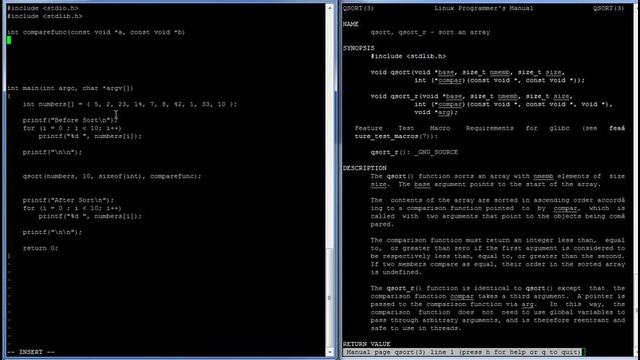C Programming in Linux Tutorial #032 – qsort