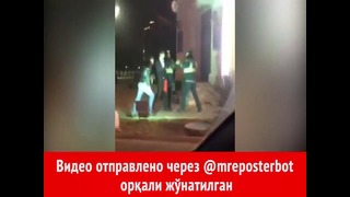 В Ташкенте неизвестный напал на сотрудников ДПС и пытался избить их