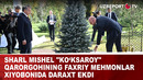 Sharl Mishel «Ko‘ksaroy» qarorgohining Faxriy mehmonlar xiyobonida daraxt ekdi
