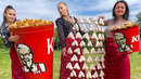 Хрустящие KFC Крылышки с ароматным картофелем из печи