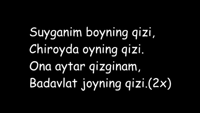 Xurshid Rasulov – Boyning qizi (Текст/Lyrics)