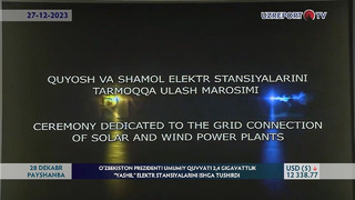 O‘zbekiston Prezidenti umumiy quvvati 2,4 gigavattlik “Yashil” elektr stansiyalarini ishga tushirdi