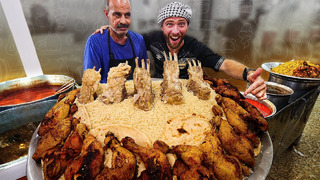 Бесконечная иракская уличная еда на завтрак в Мосуле, Ирак
