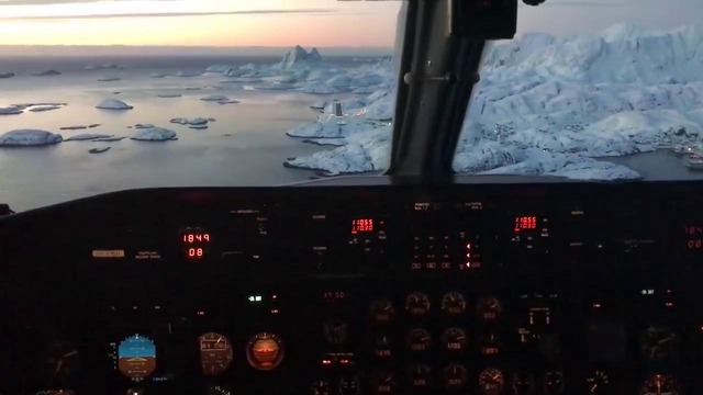 Посадка в Гренландии