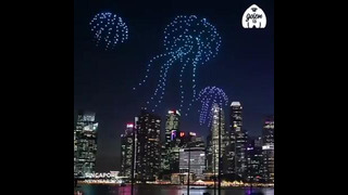 Шоу Дронов в Сингапуре на Новый Год 2020