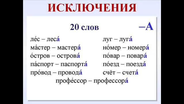 3-урок. Множественное число в русском языке