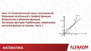 Математика. Геометрический смысл производной, часть 1
