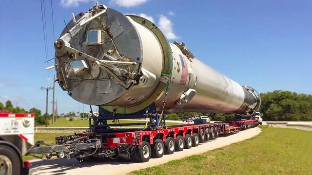 Как SpaceX перевозит свои ракеты Falcon 9