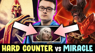They picked 2x hard counter vs miracle invoker — rage destroy items