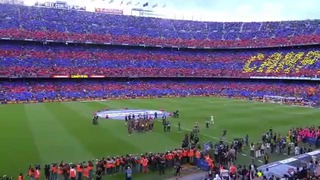 FC Barcelona. Празднование на Камп Ноу