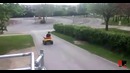 Неудачный спуск с горки на игрушечном автомобиле