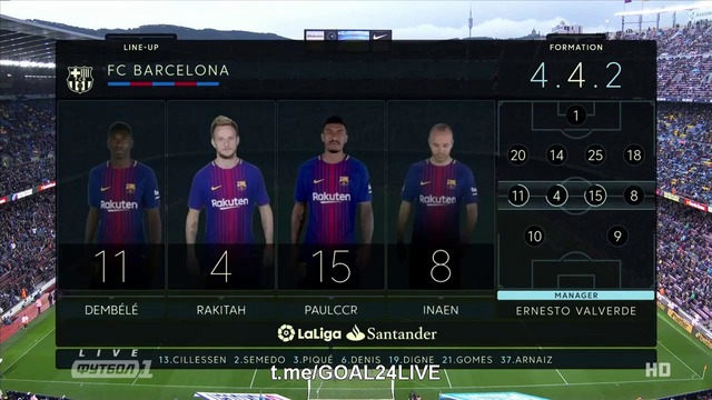 (HD) Барселона – Леванте | Испанская Ла Лига 2017/18 | 18-й тур