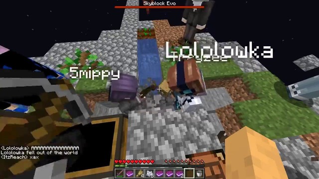 Шок! выживание на скайблоке 1.14 в 15 человек! майнкрафт