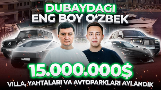 DUBAYDAGI ENG BOY O’ZBEK ULUGBEKHON MAKSUMOV