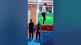 Highest running jump onto a platform (LA1) – 1.35 metres (4.42 ft) by Yadollah Gholami