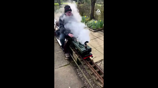 People Enjoy Riding Miniature Steam Train | People Are Awesome #shorts