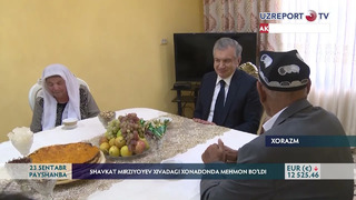 Shavkat Mirziyoyev Xivadagi xonadonda mehmon bo’ldi