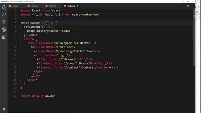 Complete React Tutorial (& Redux) #27 – Programmatic Redirects