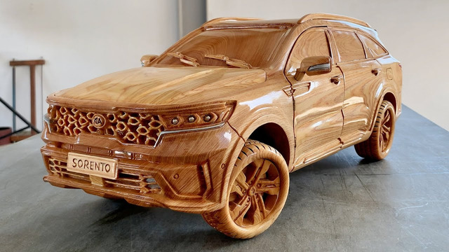 Wood Carving – Kia Sorento 2022 – Woodworking Art
