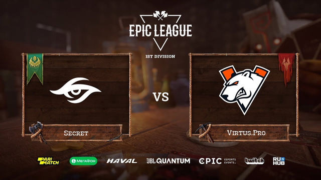 EPIC League Season 2 – Team Secret vs Virtus.Pro (Game 1, Groupstage)