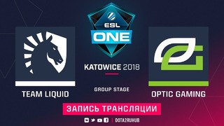 ESL One Katowice 2018 Major – Team Liquid vs OpTic Gaming (Game 2, Group A)