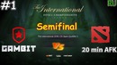 DOTA2: The International 2018 – Gambit vs 20min afk (Game 1, CIS Open Quals 2)