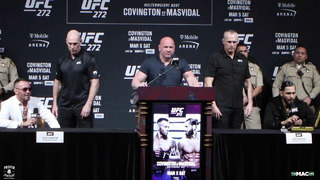 ВОТ ЭТО ОГОНЬ! Пресс конференция Ковингтон – Масвидаль перед боем на UFC 272 / Битва взглядов
