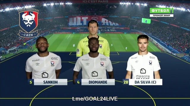 (HD) ПСЖ – Кан | Французская Лига 1 2017/18 | 19-й тур