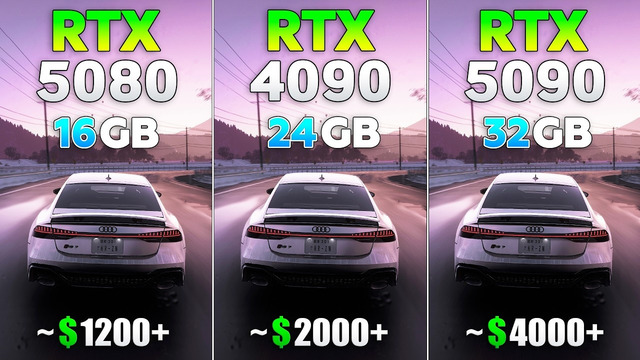 RTX 5080 vs RTX 4090 vs RTX 5090 – Test in 12 Games | 4K