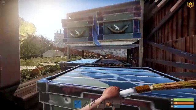 Rust – дом бункер в скале