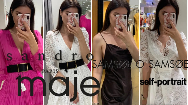 Shopping vlog на скидках | 10 модных летних платьев | maje, sandro, self-portrait, samsøe- samsøe