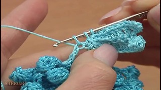 How To Crochet Big Flower Урок 61 часть 2 из 3 Вязание объемного цветка