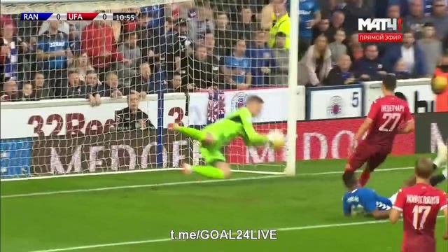 Рейнджерс – Уфа | Лига Европы 2018/19 | Плей офф | Первый матч