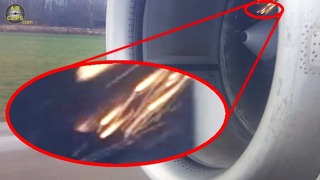 Возгорание в двигателе Fokker 100 при реверсе после посадки