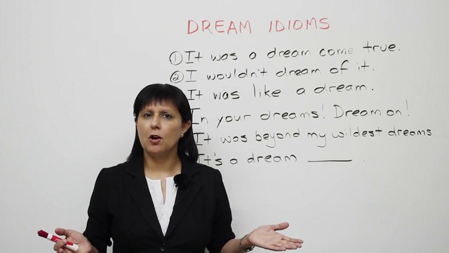 Learn English – 6 fun idioms about DREAMS