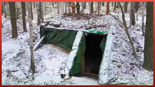Man Builds Secret Underground CABIN in the Forest | Start to Finish by @outdoorlifeandcraft
