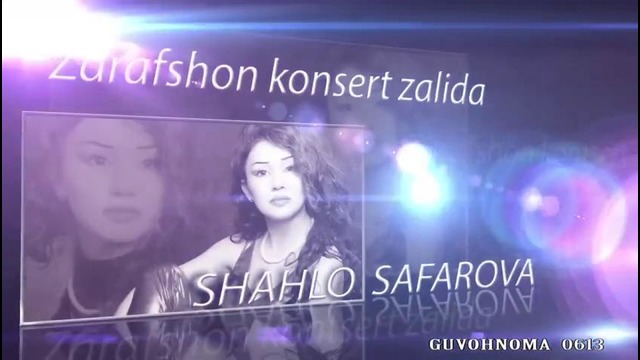 Shahlo Safarova. Konsert E’loni