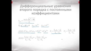 Дифференциальные уравнения второго порядка