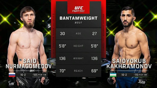 UFC Vegas 66: Нурмагомедов VS Кахрамонов