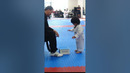 3 Year Old Tries to Break Board in Taekwondo #shorts